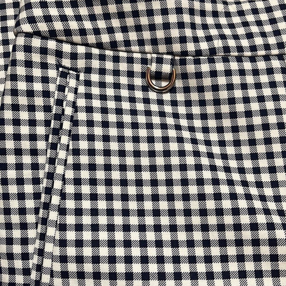 Cropped Pants Women's Size 4 Black & White Checkered - Picture 6 of 6